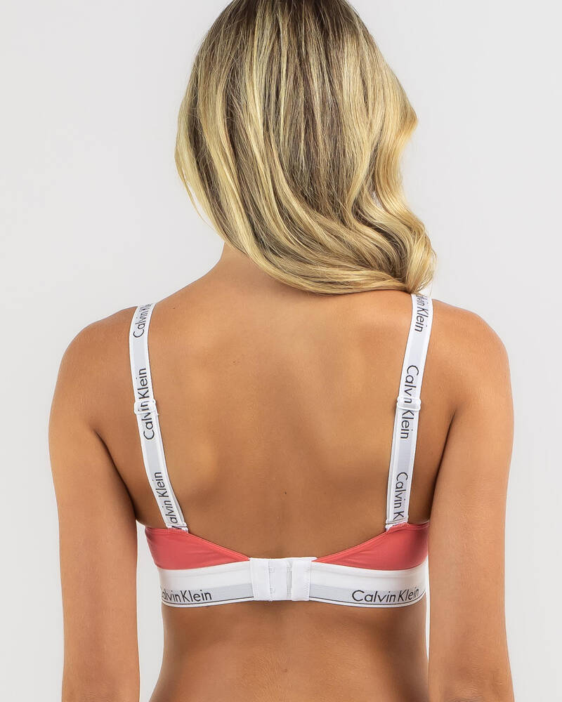 Calvin Klein Cotton Lightly Lined Bralette In Ultra Pink - FREE* Shipping &  Easy Returns - City Beach United States