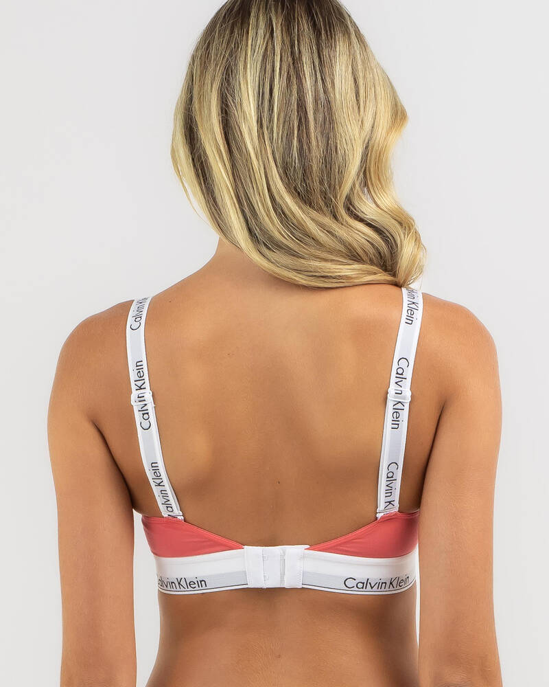Calvin Klein Cotton Lightly Lined Bralette for Womens