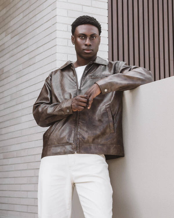 Regalia Faux Leather Jacket
