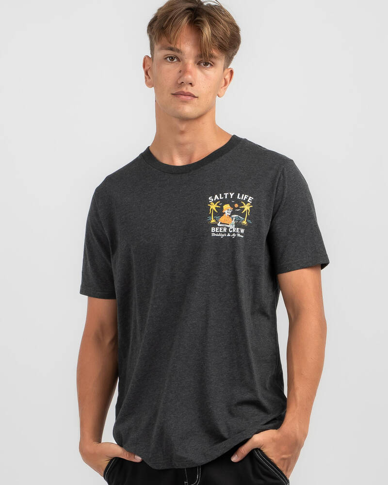 Salty Life Beer Me T-Shirt for Mens