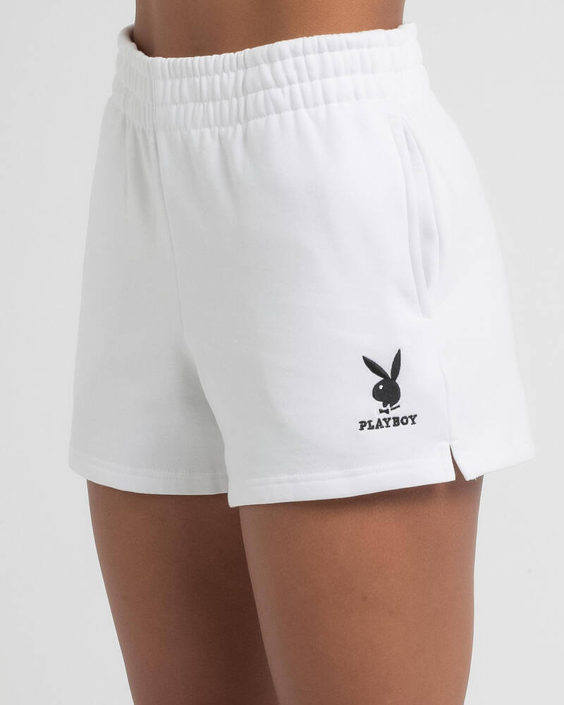 Playboy Mini Bunny Track Shorts for Womens