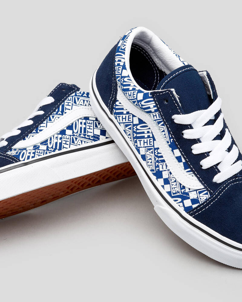 Vans Junior Boys' Old Skool Logo Shoes for Mens