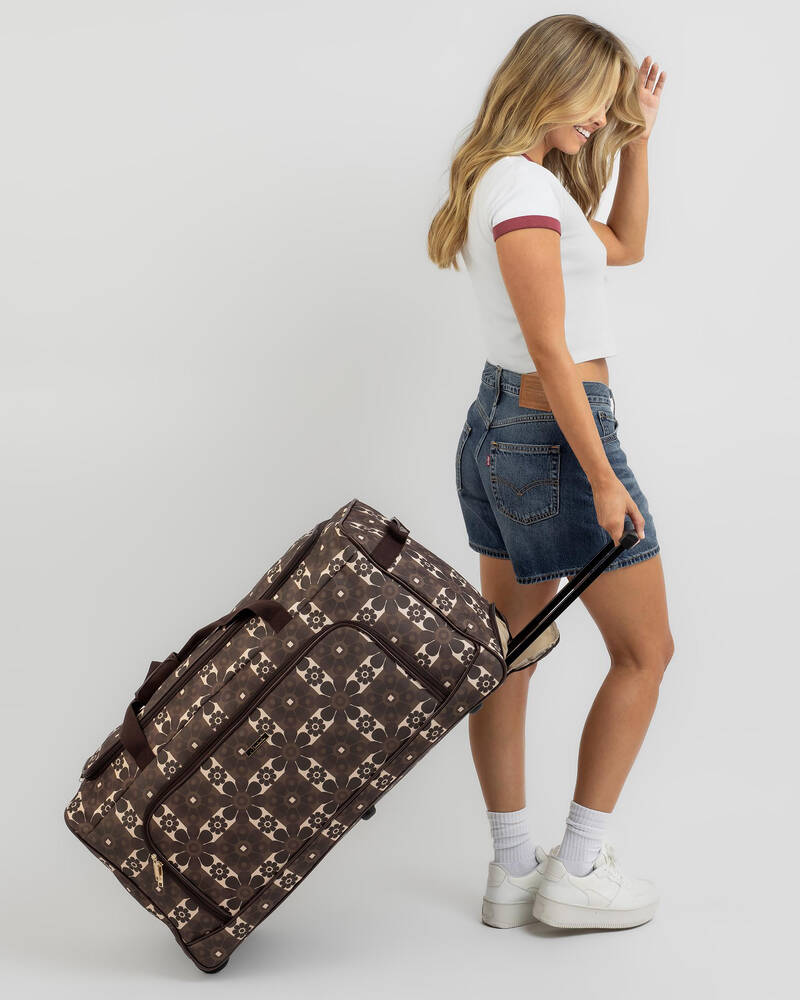 Mooloola Peggie Large Wheeled Travel Bag for Womens
