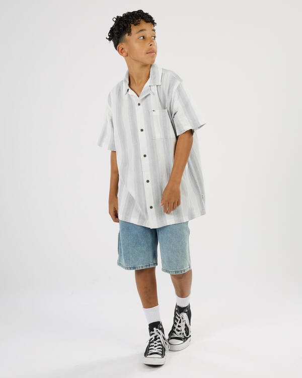 Rip Curl Boys' Classic Surf Weaver Short Sleeve Shirt for Mens
