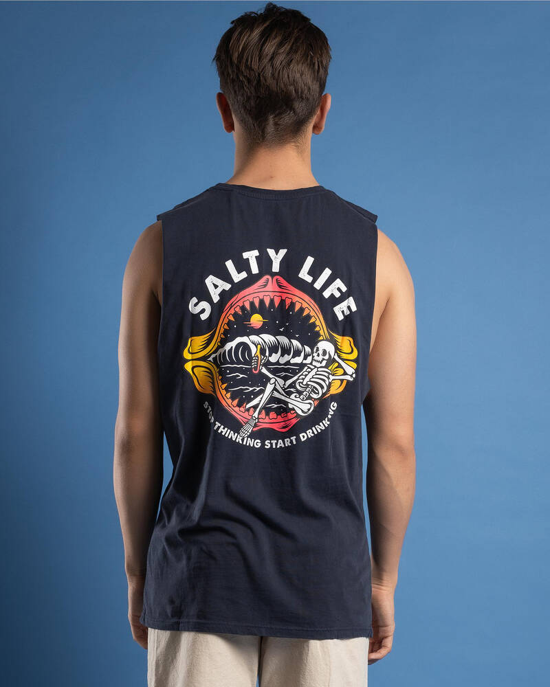 Salty Life Hidden Paradise Muscle Tank for Mens