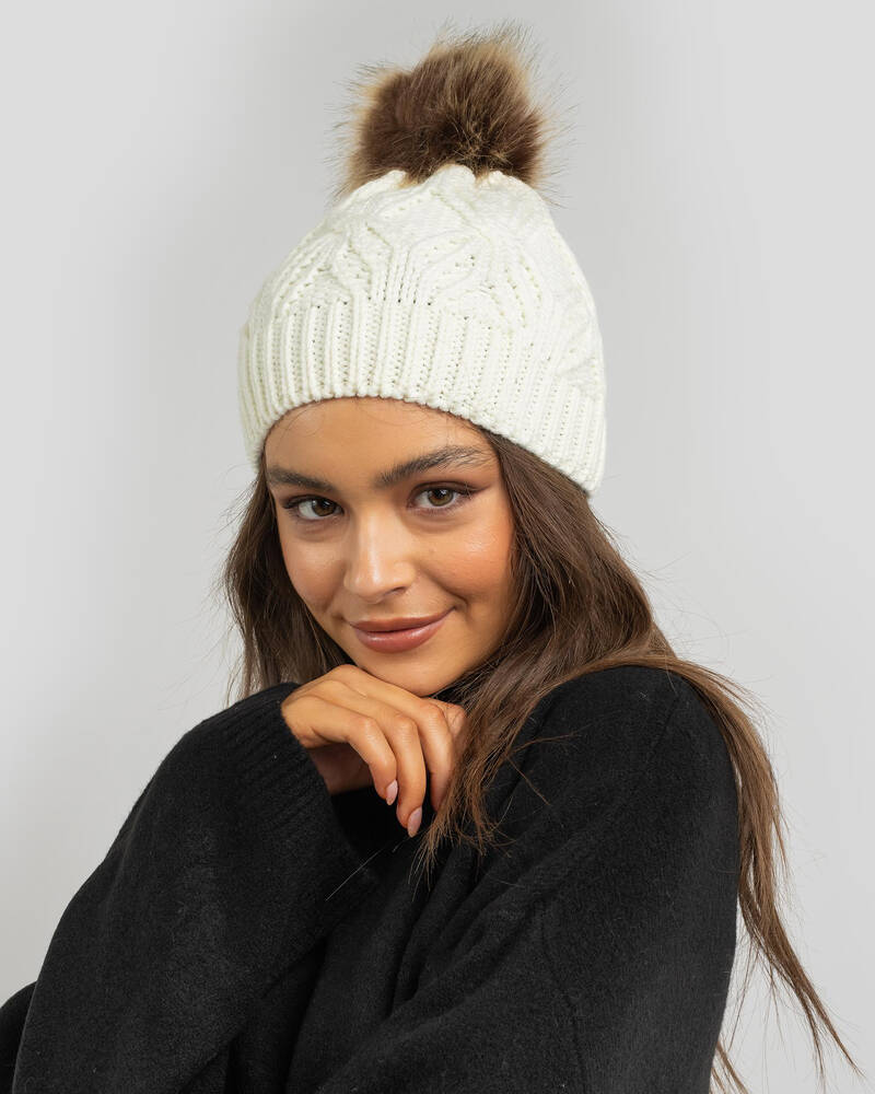 Mooloola Demi Pom Pom Beanie for Womens image number null