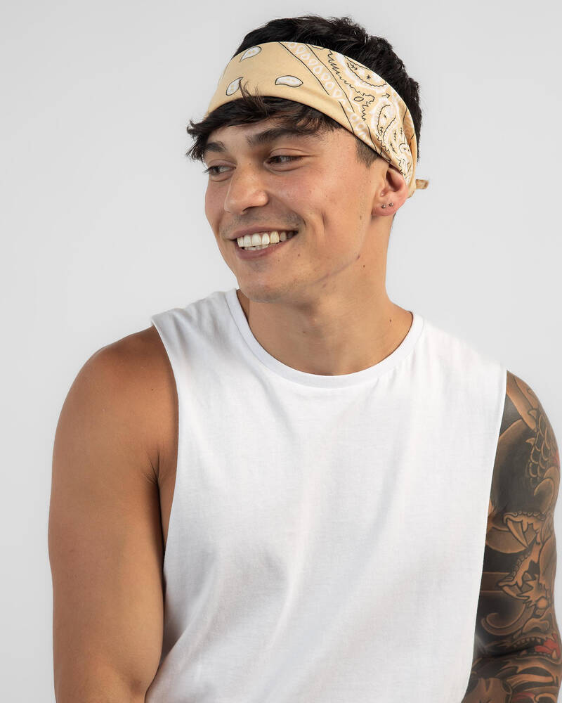 Miscellaneous Khaki Bandana for Mens