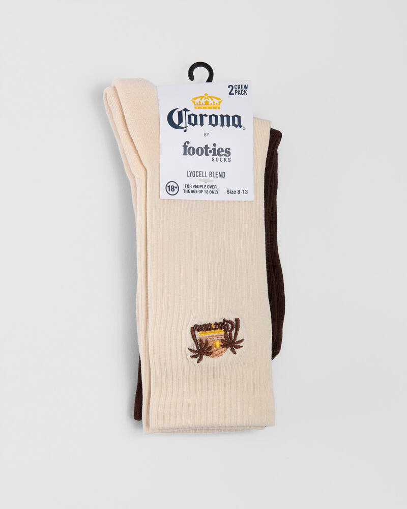FOOT-IES Corona Tropics Sneaker Socks 2 Pack for Mens