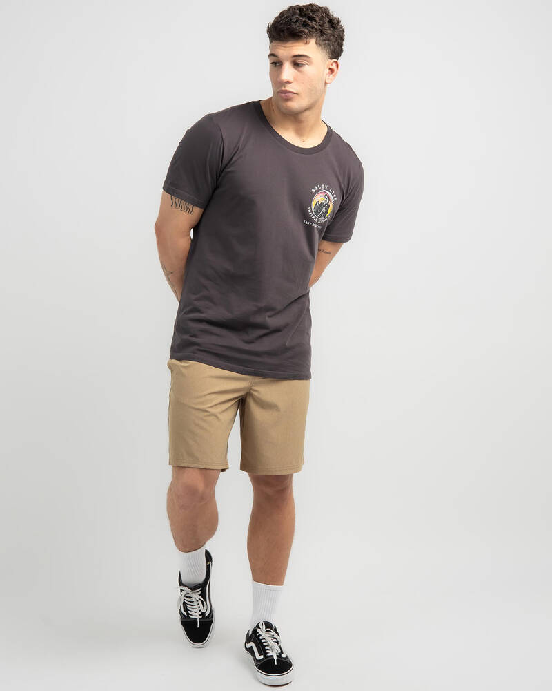 Salty Life Last Drinks T-Shirt for Mens