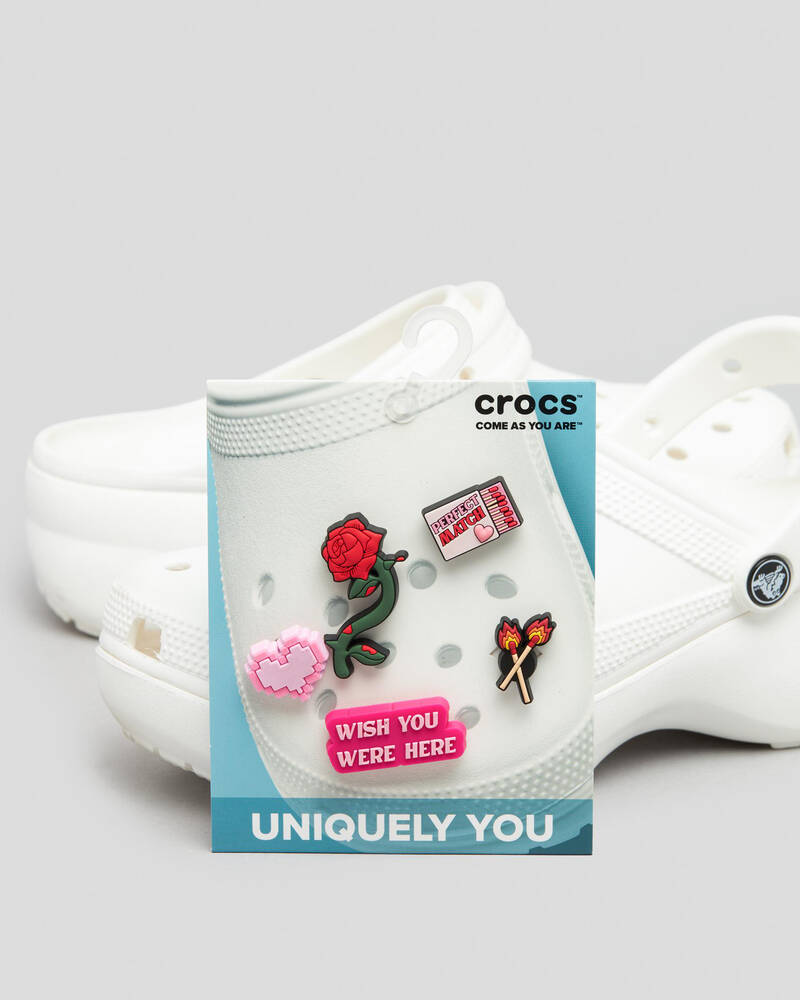 Crocs Valentines Girly Jibbitz 5 Pack for Unisex