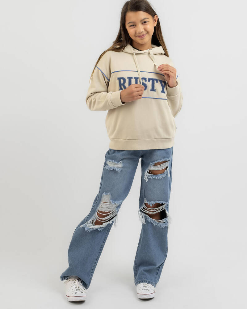 Rusty Girls' Line Oversized Hoodie for Womens