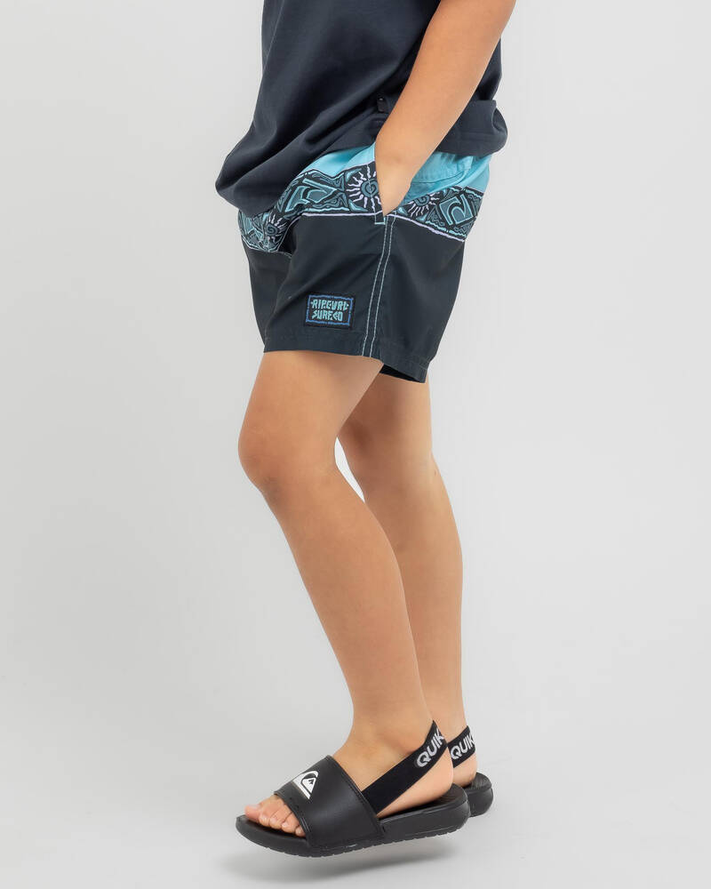 Rip Curl Toddlers' Micro Waves Stripe Beach Shorts for Mens