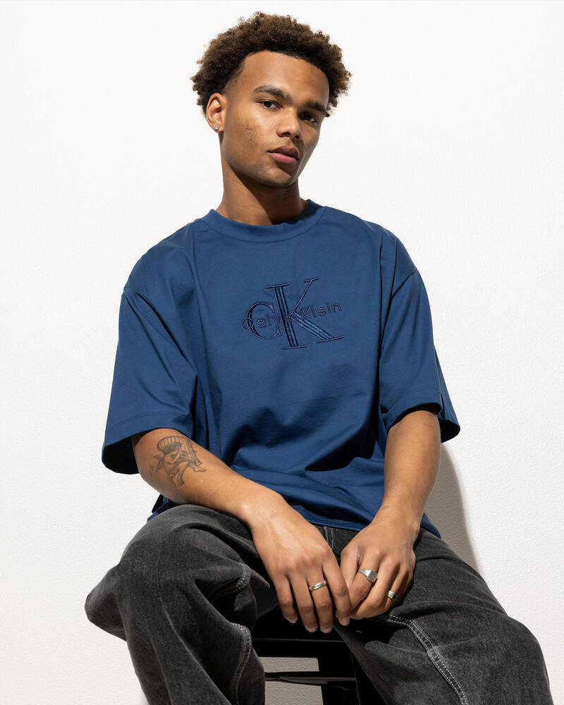 Calvin Klein Hero Monologo Embroidered T-Shirt for Mens