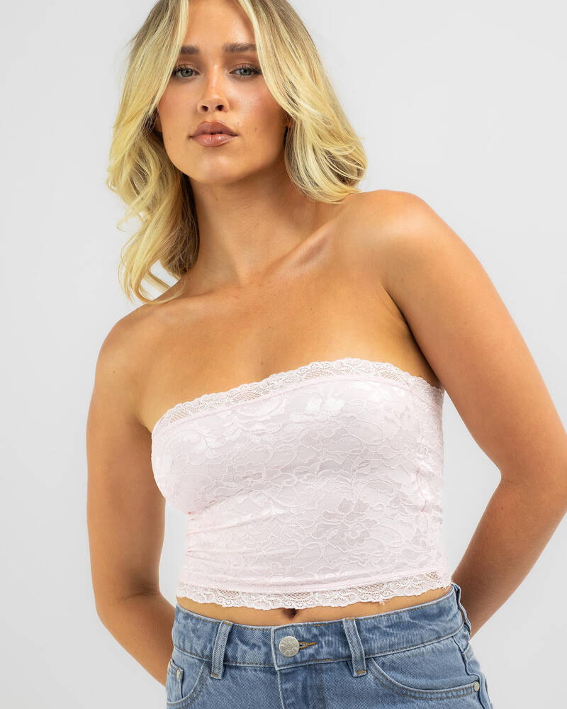 Ava And Ever Chad Lace Tube Top for Womens