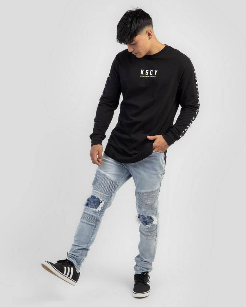 Kiss Chacey Zenia Dual Curved Long Sleeve T-Shirt for Mens