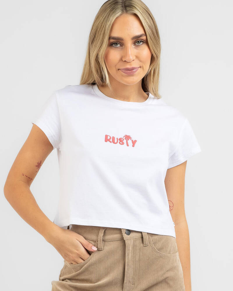Rusty Palm Classic Cropped T-Shirt for Womens