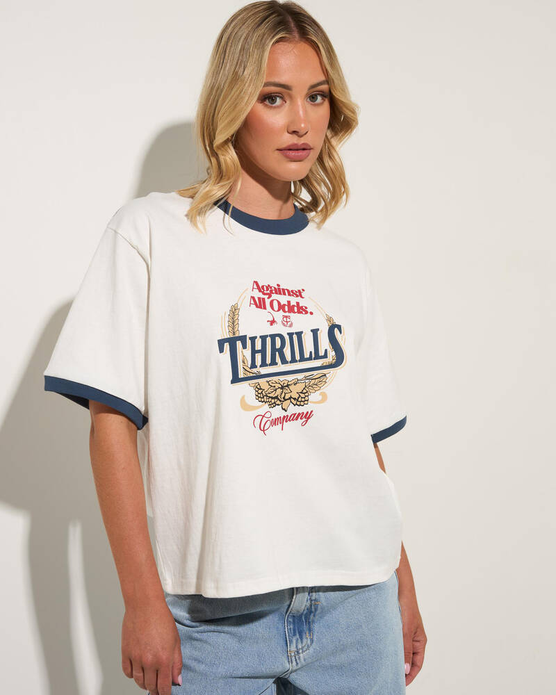 Thrills Never Better Square T-Shirt for Womens
