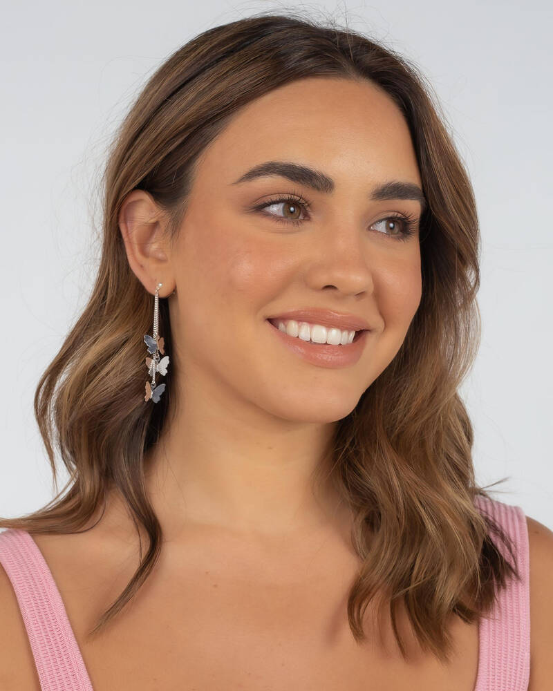 Karyn In LA Gabbie Butterfly Earrings for Womens