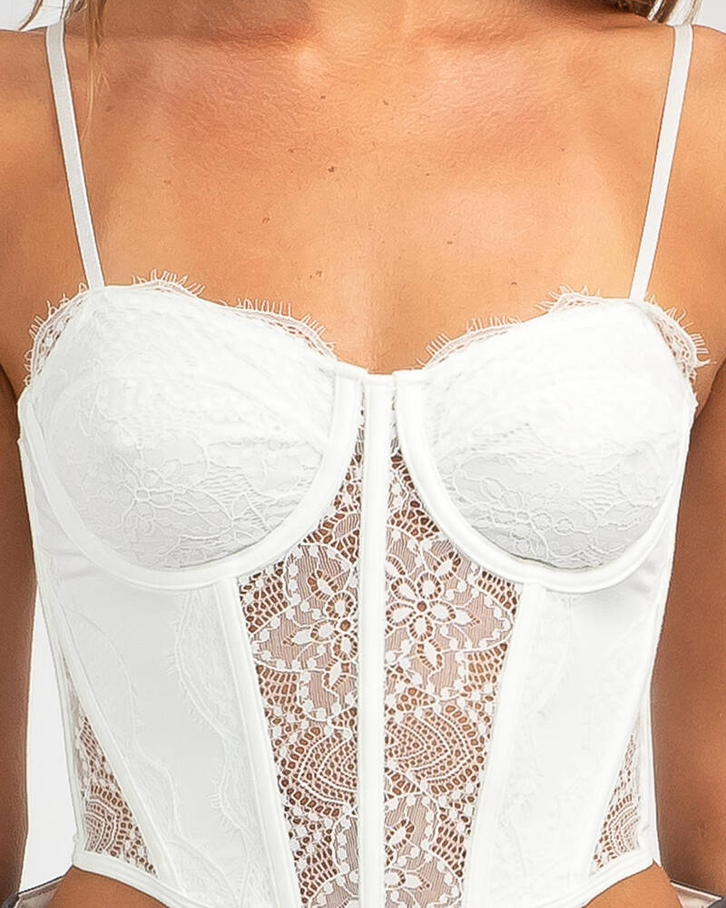 Ava And Ever Waldorf Lace Corset Top for Womens