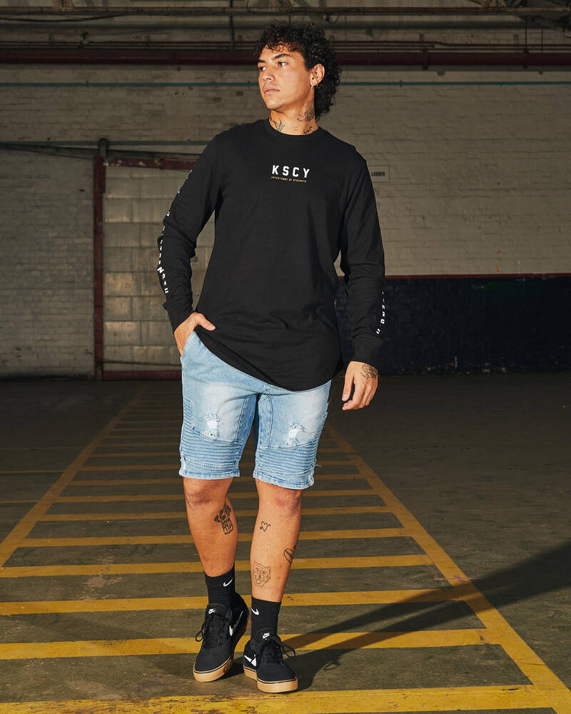 Kiss Chacey Zenia Dual Curved Long Sleeve T-Shirt for Mens