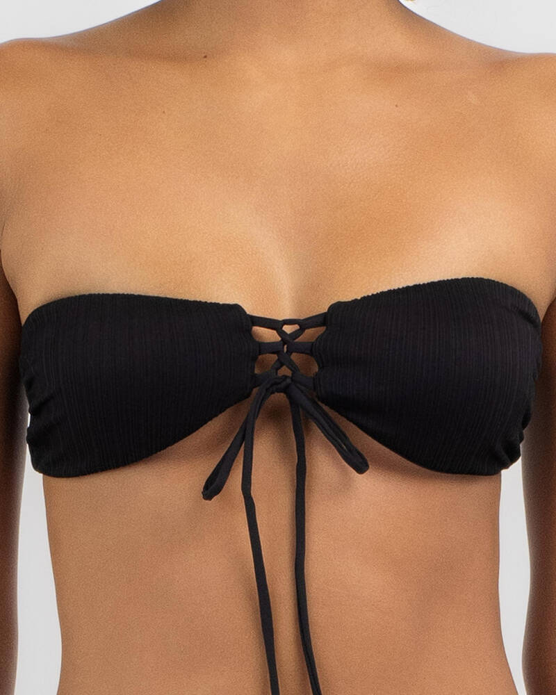 Kaiami Tilly Tie Bandeau Bikini Top for Womens