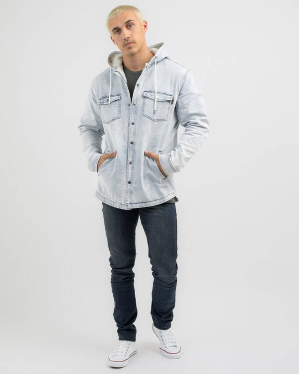 Skylark Lunar Long Sleeve Hooded Shirt for Mens