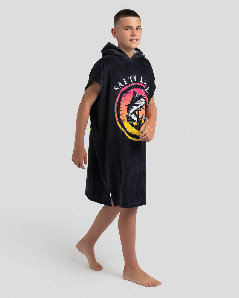 Salty Life Boys' Abstract Hooded Towel for Mens