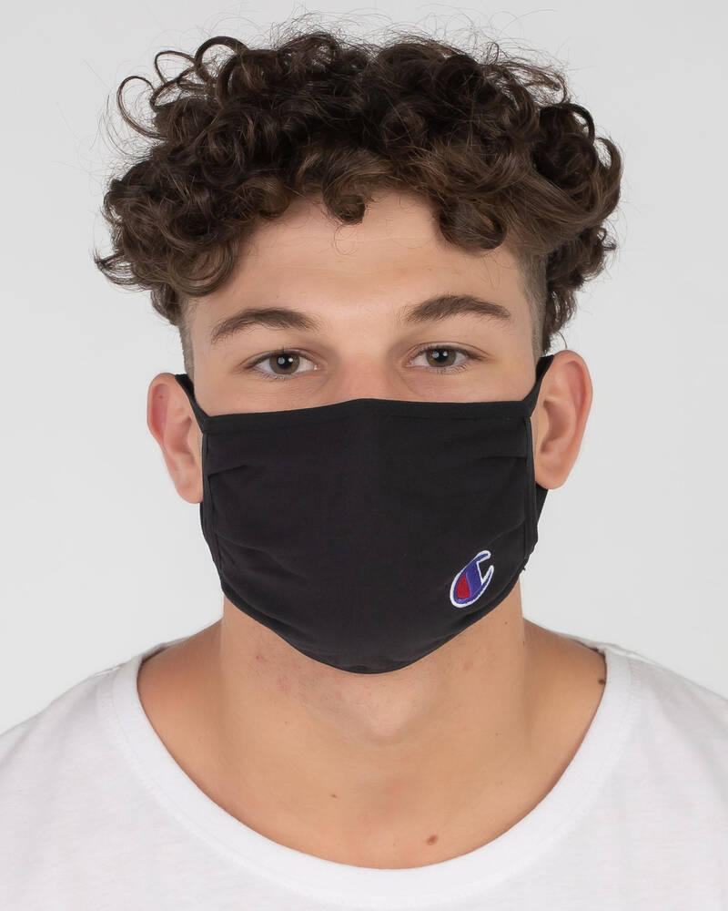 Shop Champion Face Mask In Black Fast Shipping & Easy Returns City