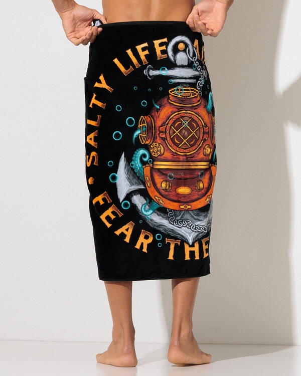 Salty Life Fear The Deep Beach Towel for Mens