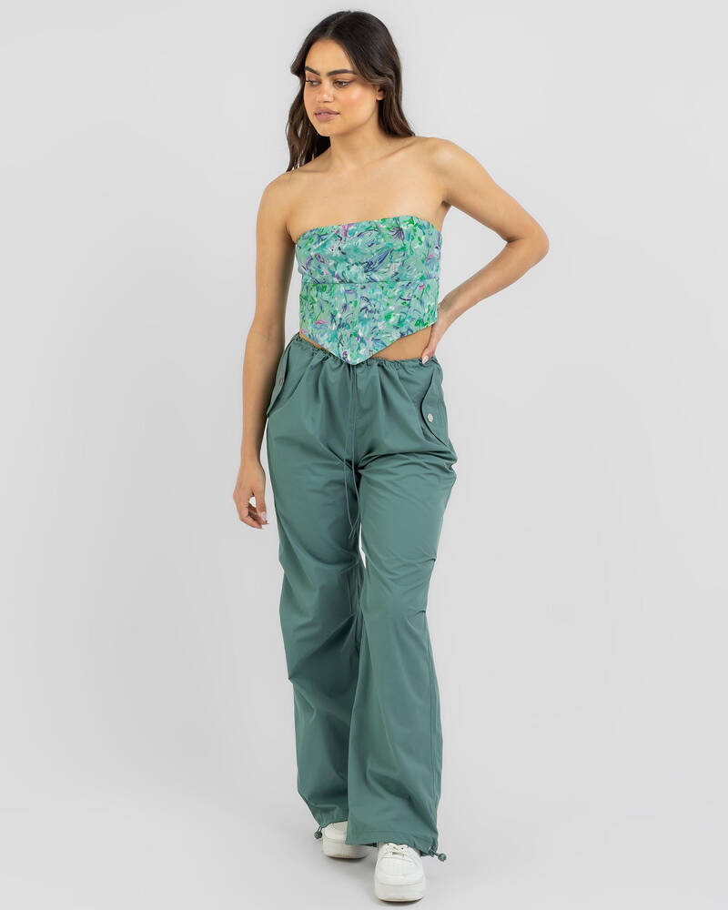 Ava And Ever Abstract Artist Corset Top for Womens