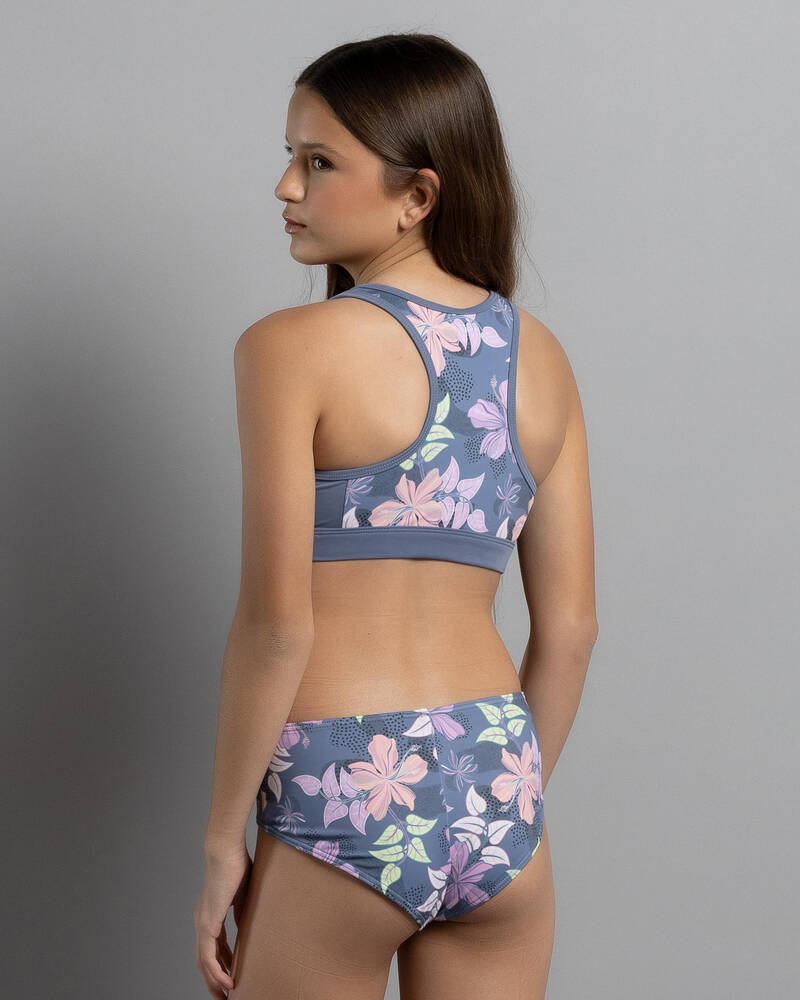 Roxy Girls' Hidden Garden Crop Top Bikini Set for Womens