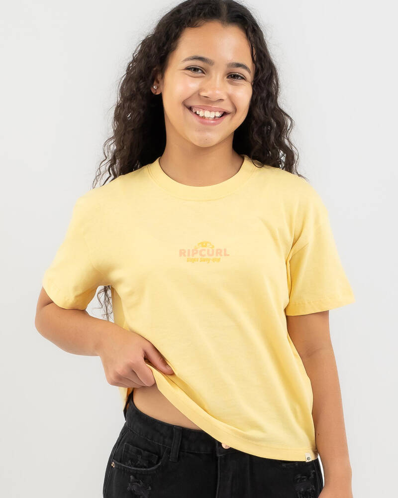 Rip Curl Girls' Summer Rain Crop T-Shirt for Womens