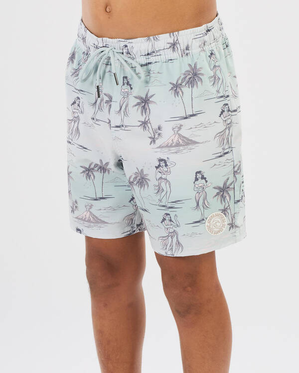 Boys' Hawaiian Fade Elastic Waist Shorts