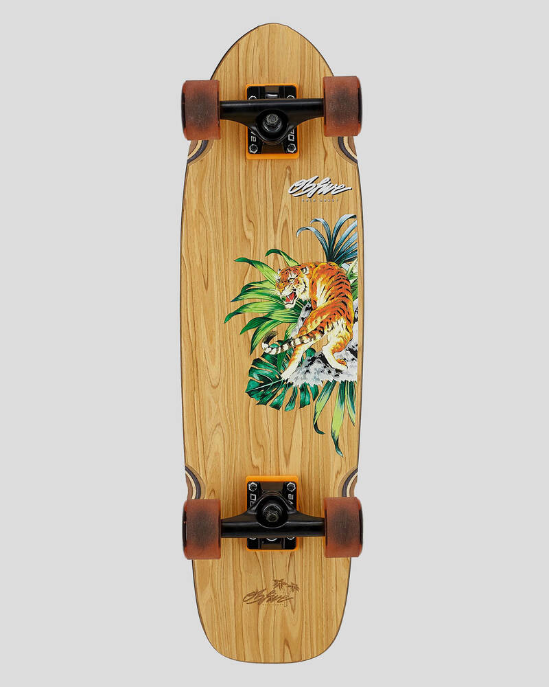 OBfive Psyched Tiger Cruiser Skateboard for Mens