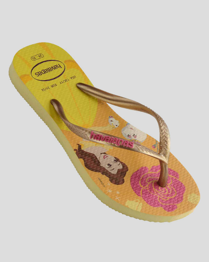 Havaianas Kids' Slim Disney Beauty and the Beast Thongs for Womens