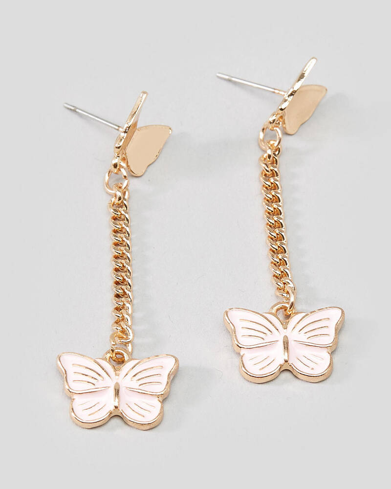 Karyn In LA Hanna Butterfly Earrings for Womens