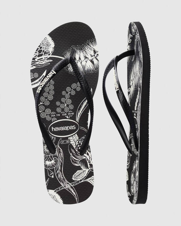 Havaianas Slim B&W Native Thongs for Womens