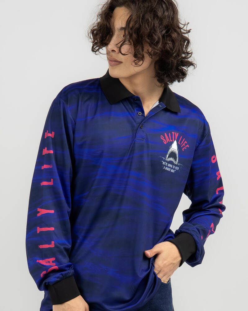 Salty Life Frenzy Fishing Shirt for Mens