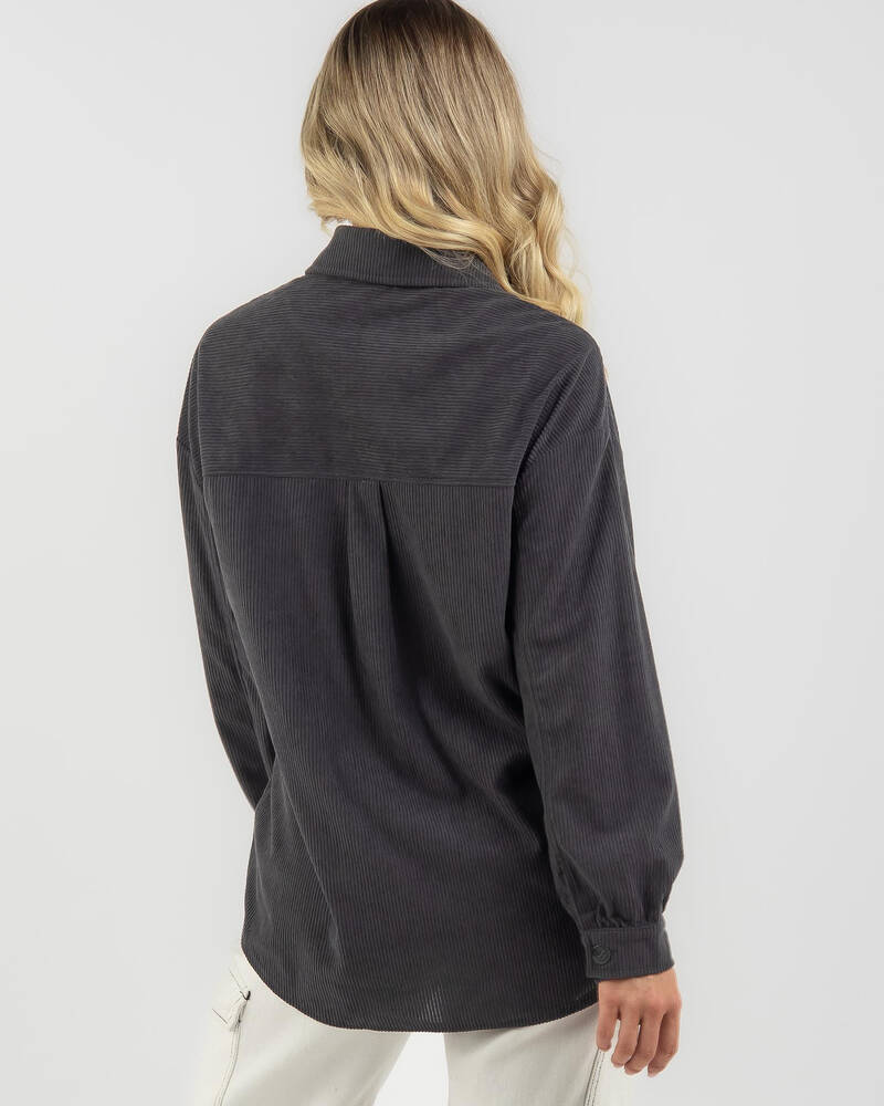 Mooloola Ontario Cord Long Sleeve Shirt for Womens