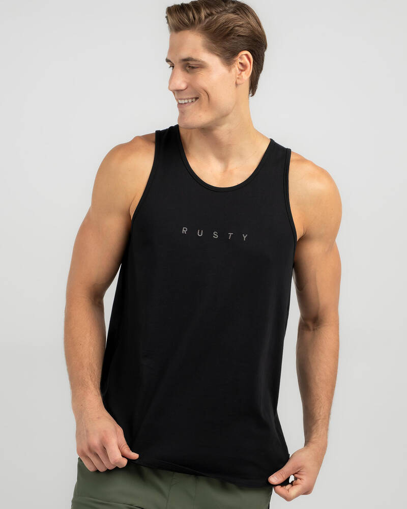 Rusty Short Cut Tank for Mens