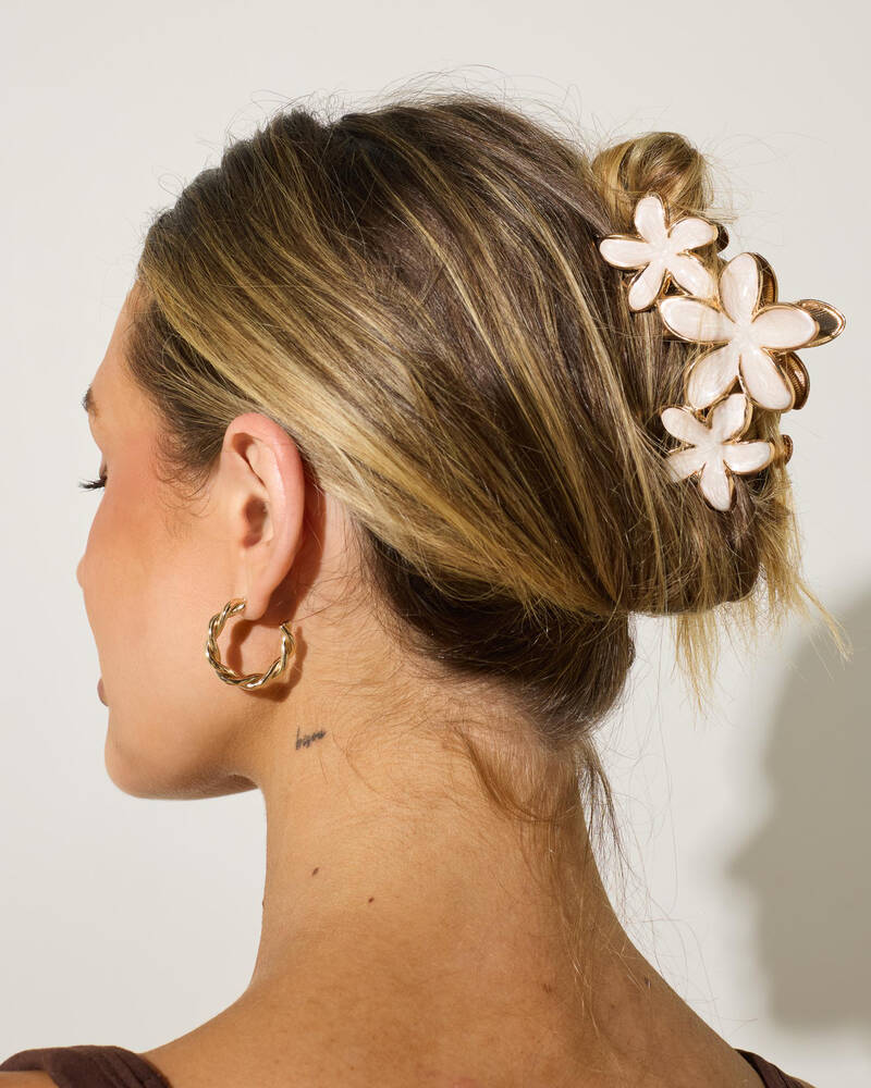 Karyn In LA Summer Day Pearl Hair Claw Clip for Womens