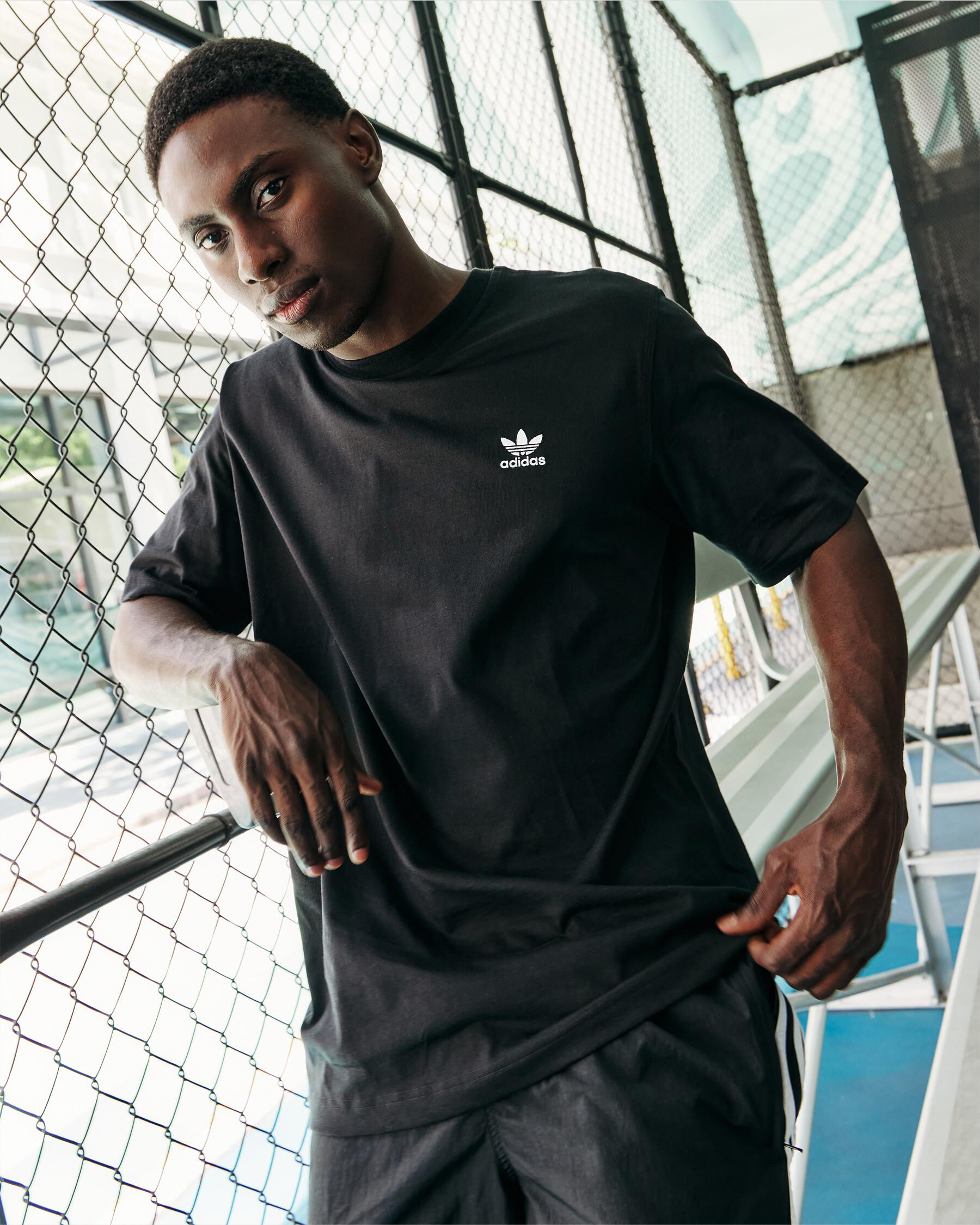 adidas trefoil men's t shirt