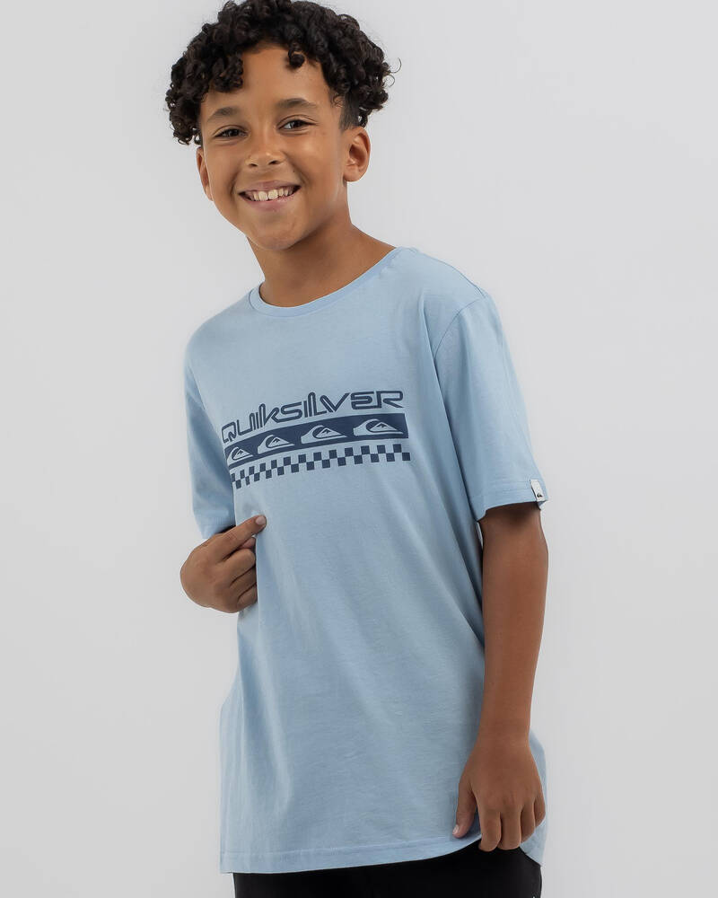Quiksilver Boys' Omni Check Turn T-Shirt for Mens