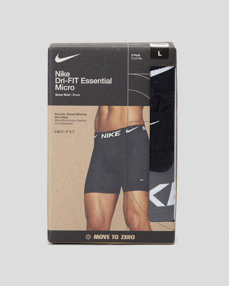 Nike Essential Micro Boxer Briefs 3 Pack for Mens
