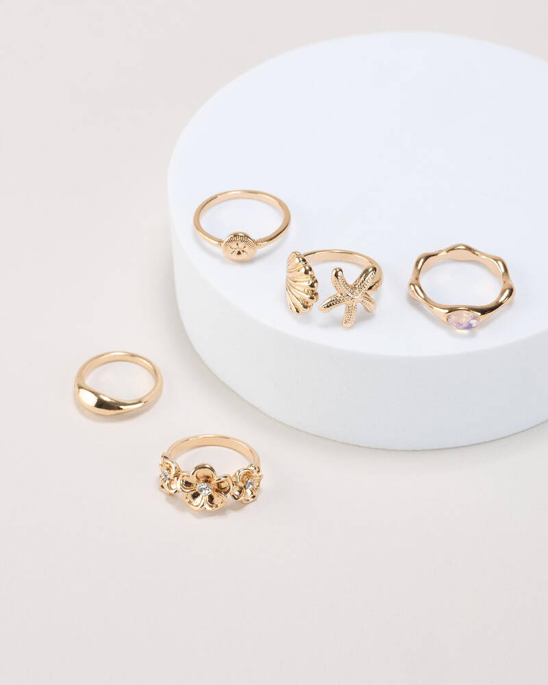 Karyn In LA Lucia Pearl Ring Pack for Womens