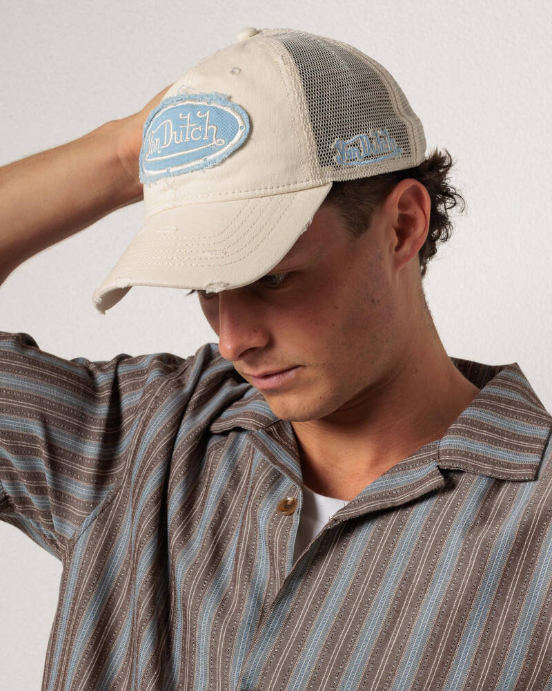 Von Dutch Distressed Trucker Cap for Unisex