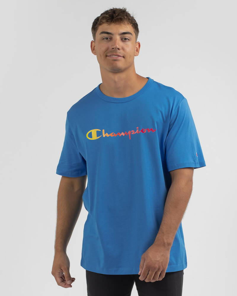 Champion Ombre Logo T-Shirt for Mens