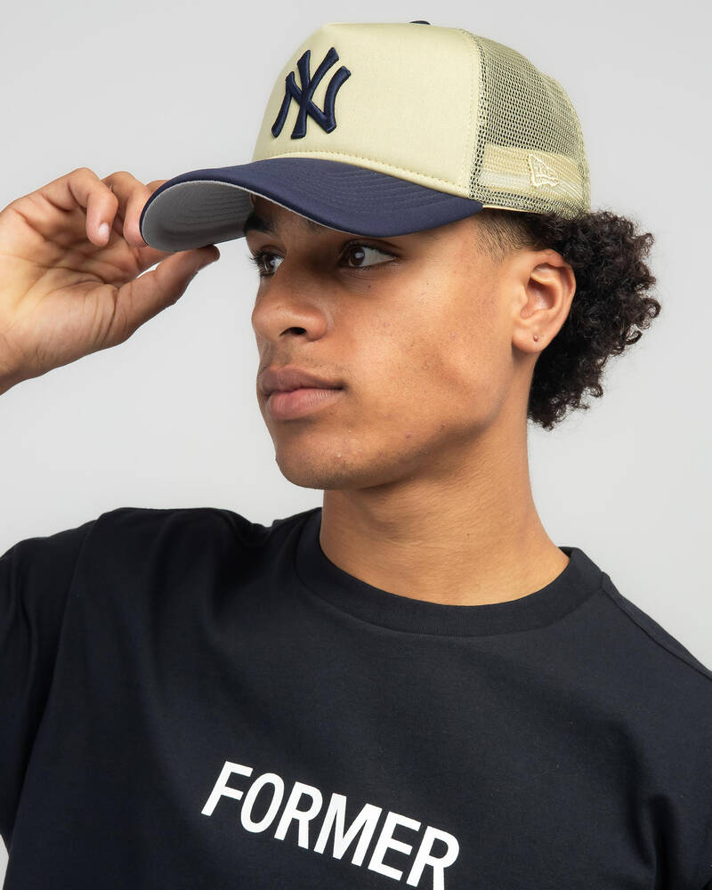 New Era New York Yankees 9Forty A-Frame Trucker Cap for Mens