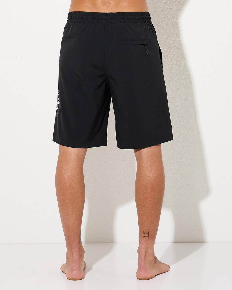 Jacks Graphite Elastic Waist Shorts for Mens