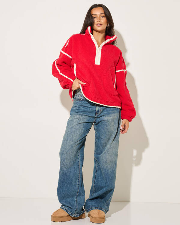 Mooloola Summit Quarter Zip Polar Fleece for Womens